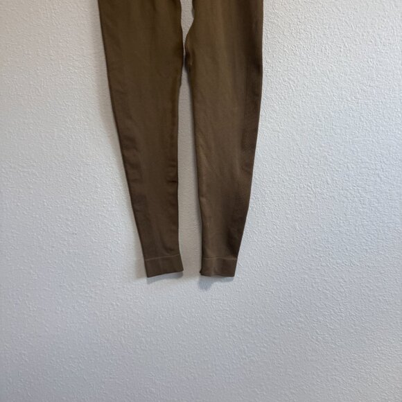 Set Active Sculptflex Penny Brown Leggings Small Seamless Ribbed High Waist - Picture 4 of 8